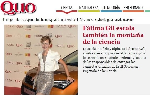 III Gala de la Ciencia, Revista Quo