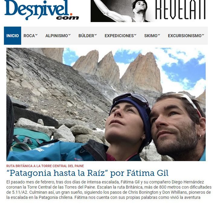 «Patagonia hasta la raíz» en Desnivel.com